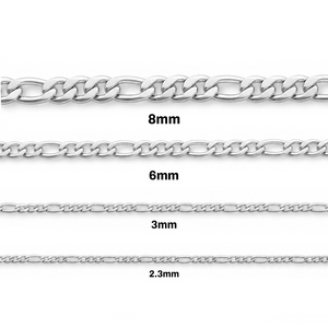 STAINLESS STEEL FIGARO CHAIN