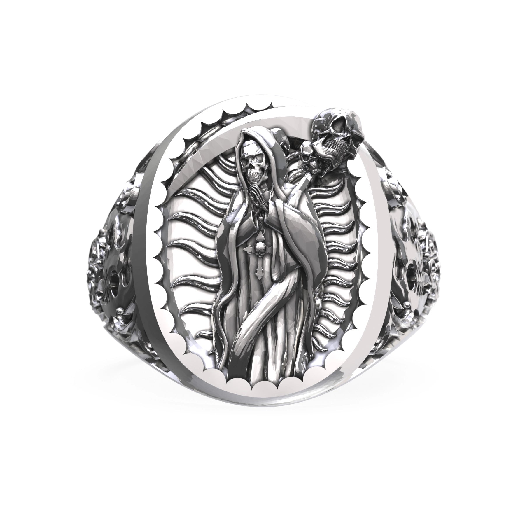 SANTA MUERTE SIGNET RING