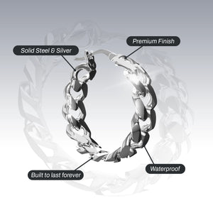 CUBAN HOOP EARRINGS