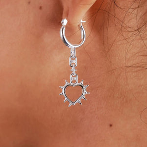 SPIKE HEART EARRING - Hard Jewelry™